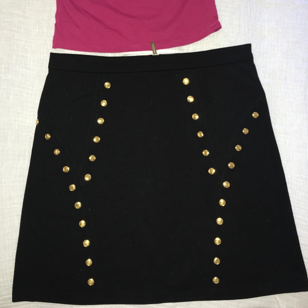 Michael Kors skirt gold grommets large